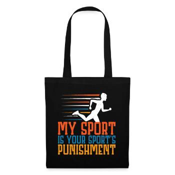 Mon sport est la punition de votre sport 4 - Sac en tissu - noir - Devant