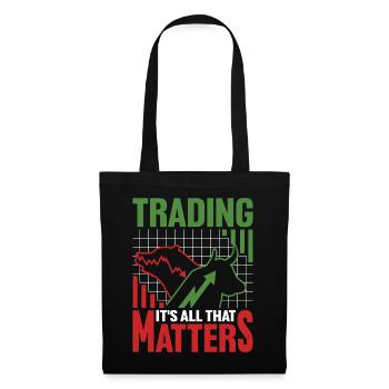 Le trading, c’est tout ce qui compte 2 - Sac en tissu - noir - Devant