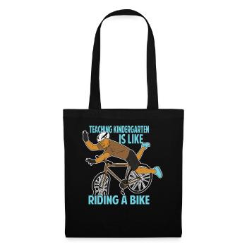 Teaching Kindergarten Is Like Riding A Bike - Funn - Tote Bag - black - Front