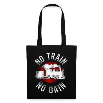 Conducteur de train à vapeur Trainspotting - Sac en tissu - noir - Devant