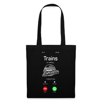 Conducteur de train à vapeur Trainspotting - Sac en tissu - noir - Devant