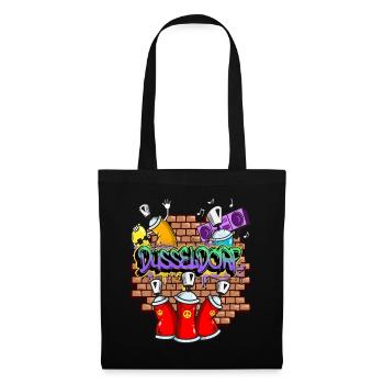 Dusseldorf Germany City Graffiti Sprayer - Tote Bag - black - Front