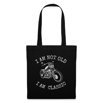Je ne suis pas vieux mais un classique - Sac en tissu - noir - Devant
