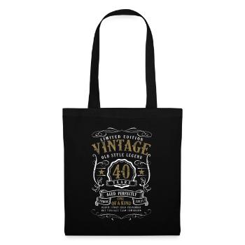 40 years old 40th birthday gift - Tote Bag - black - Front