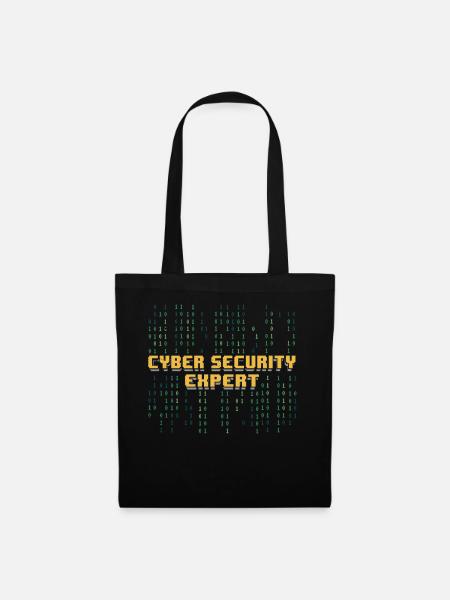 Experte Für Cybersicherheit Hacker Cybersecurity - Stoffbeutel - Schwarz
