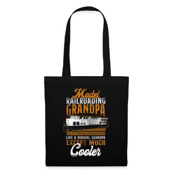 Conducteur de train diesel de marchandises - Sac en tissu - noir - Devant