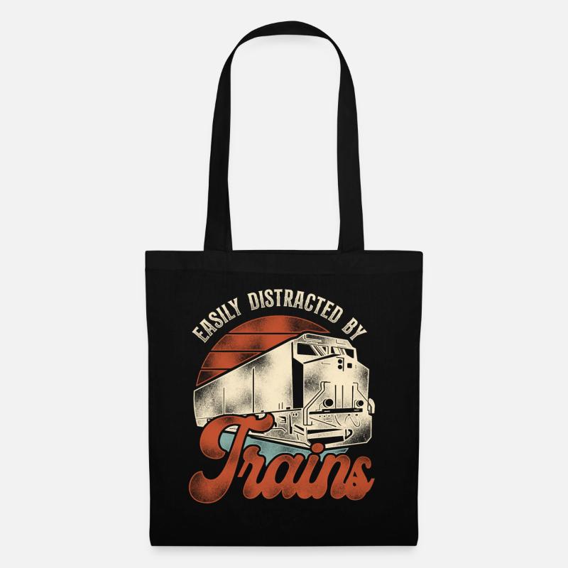 Freight Diesel Train Driver - Tote Bag - black