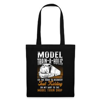 Conducteur de train diesel de marchandises - Sac en tissu - noir - Devant
