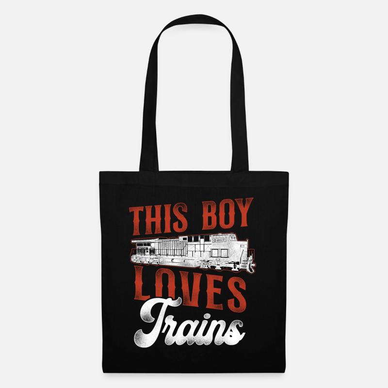 Freight Diesel Train Driver - Tote Bag - black