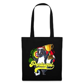 Portugal Football - Sac en tissu - noir - Devant