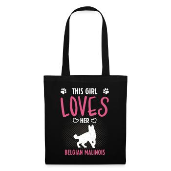 This Girl Loves Her Blegian Malinois - Tote Bag - black - Front