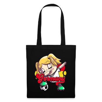 Allemagne Football - Sac en tissu - noir - Devant