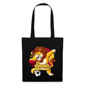 Spanien Fußball - Stoffbeutel - Schwarz - Vorne