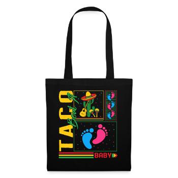 Cinco De Mayo Shirt, Taco Bout A Baby Foot - Tote Bag - black - Front