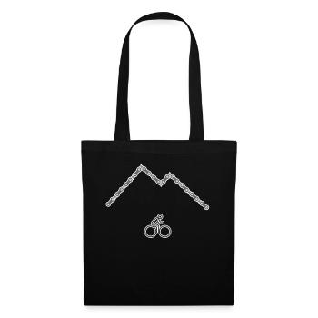simple bicycle motif Mountain bicycle Sport - Tote Bag - black - Front