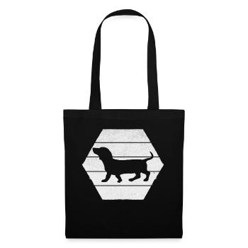 Teckel Amoureux des chiens Teckel Propriétaire de teckel Amoureux des chiens - Sac en tissu - noir - Devant