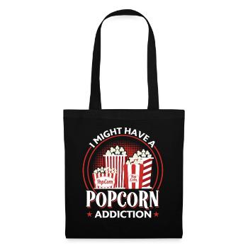 J’ai peut-être une recherche de pop-corn - Sac en tissu - noir - Devant