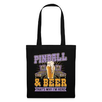 Pinball and beer - Tote Bag - black - Front