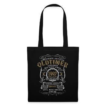30 Birthday Oldtimer Gentleman Vintage 1992 - Sac en tissu - noir - Devant