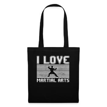 I love martial arts - Stoffbeutel - Schwarz - Vorne