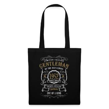 70ème Anniversaire Vintage 1952 Gentleman - Sac en tissu - noir - Devant