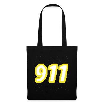 Pompiers - Sac en tissu - noir - Devant