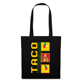 Chemise Cinco De Mayo, Taco Twosday 2ème Année - Sac en tissu - noir - Devant