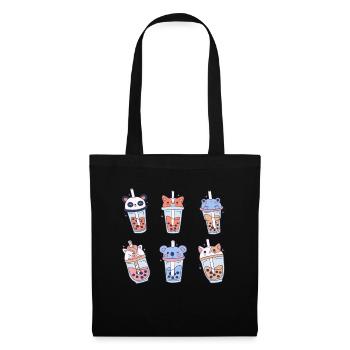 Boba Tea Shirt Gift - Tote Bag - black - Front