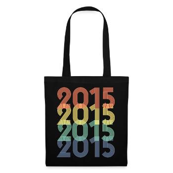 Cool Retro 2015, 8 Years Old, 8th Birthday Kids - Tote Bag - black - Front