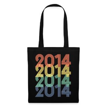 Cool Retro 2014, 9 Years Old, 9th Birthday Kids - Tote Bag - black - Front