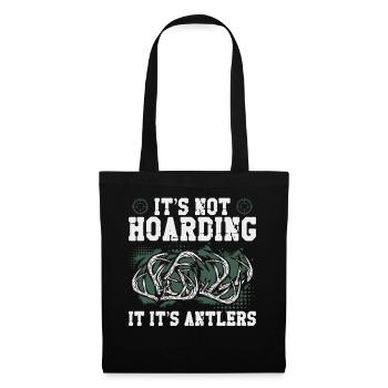 Buck Deer Hunting Hunter Vintage - Sac en tissu - noir - Devant