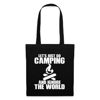 Let's Just Go Camping And Ignore The World - Tote Bag - black - Front
