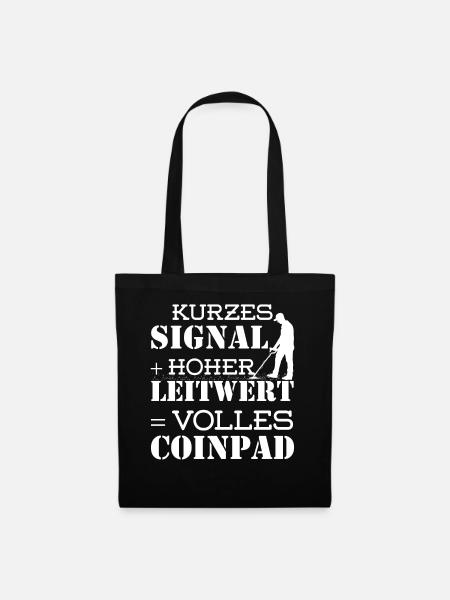 Sondengänger Sondler Metallsuchgerät Coinpads - Stoffbeutel - Schwarz