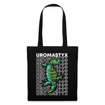 Uromastyx 80's Style Reptile Keeper Lizard - Tote Bag - black - Front