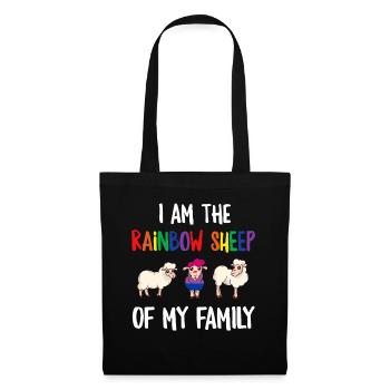 LGBT Rainbow Gay Pride Homo Lesbian Gay - Tote Bag - black - Front