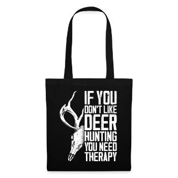 Chasseur de cerfs buck si vous - Sac en tissu - noir - Devant