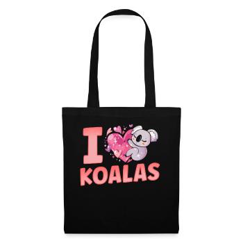I Love Koalas Sweet Koala Animal Koala Bear - Tote Bag - black - Front