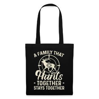 Buck Deer Hunting Hunter Family A - Tote Bag - black - Front