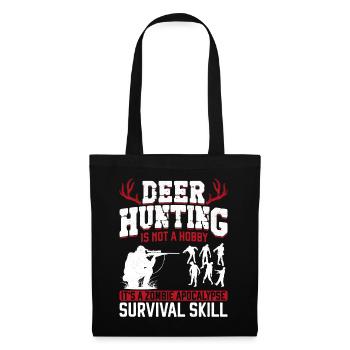 Buck Deer Hunting Hunter Zombie - Tote Bag - black - Front