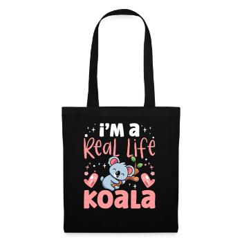 I Am A Real Koala Sweet Koala Bear Koalas Animal - Tote Bag - black - Front