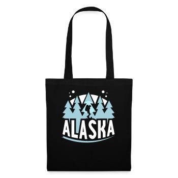 Alaska Randonnée Nature Randonnée Randonneurs - Sac en tissu - noir - Devant