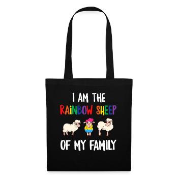 LGBT Rainbow Gay Pride Homo Lesbienne Gay - Sac en tissu - noir - Devant