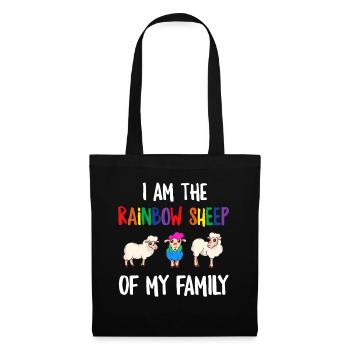 LGBT Rainbow Gay Pride Homo Lesbienne Gay - Sac en tissu - noir - Devant