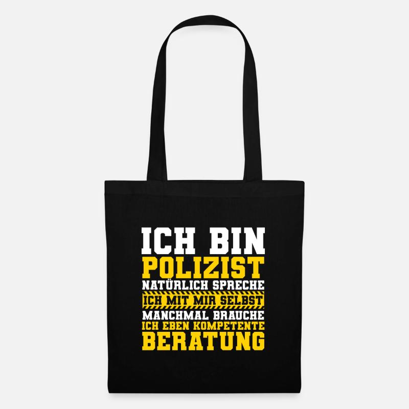 Ich Bin Polizist Polizei - Stoffbeutel - Schwarz