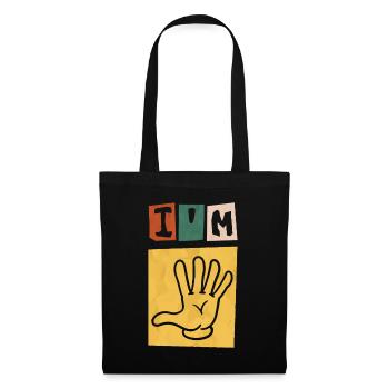 5 Birthday Boy Girl I am 5 years hand - Tote Bag - black - Front