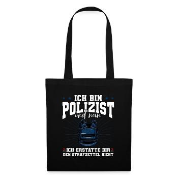 Ich Bin Polizist Polizei - Stoffbeutel - Schwarz - Vorne