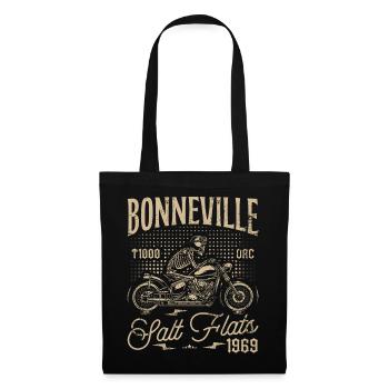 Bonneville Salt Flats Moto Racing Vintage - Sac en tissu - noir - Devant