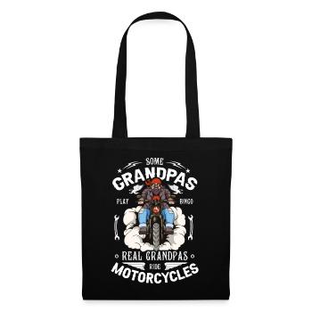 Grandpas Play Bingo Real Grandpas Ride Motorcycles - Tote Bag - black - Front