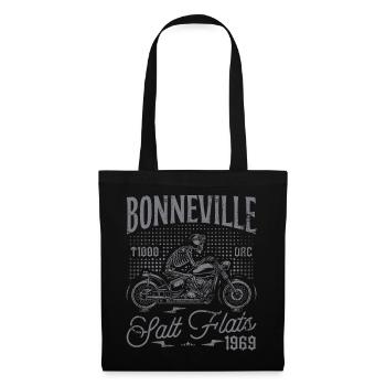 Bonneville Salt Flats Moto Racing Vintage - Sac en tissu - noir - Devant
