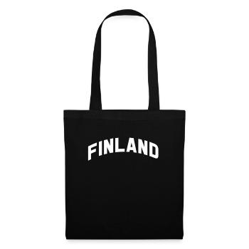 Finlande Gift Scandinavia Finlande Suomi Finne - Sac en tissu - noir - Devant